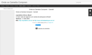 Ondeoscameloscompram.blogspot.com.br thumbnail