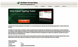 One-hand-typing.typingstar.com thumbnail