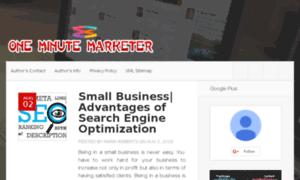 One-minute-marketer.com thumbnail