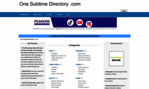 One-sublime-directory.com thumbnail