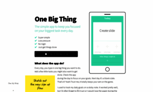 Onebigthing.co thumbnail