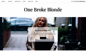 Onebrokeblonde.com thumbnail