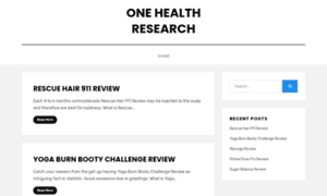 Onehealthresearch.org thumbnail