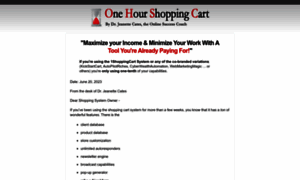 Onehourshoppingcart.com thumbnail