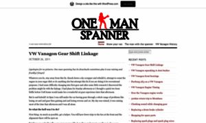 Onemanspanner.wordpress.com thumbnail