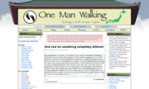 Onemanwalking.com thumbnail