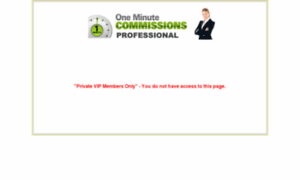 Oneminutecommissionspro.com thumbnail