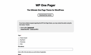 Onepagerwp.com thumbnail