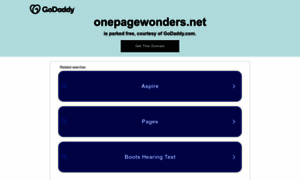 Onepagewonders.net thumbnail