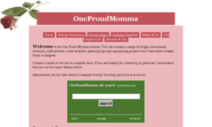 Oneproudmomma.co.uk thumbnail