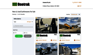 Onetrak.tradeearthmovers.com.au thumbnail