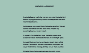 Onevanillabalance-onevanilla.me thumbnail