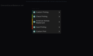 Onevanillacardbalance.net thumbnail