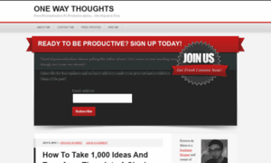 Onewaythoughts.com thumbnail