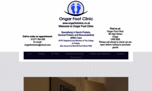 Ongarfootclinic.co.uk thumbnail