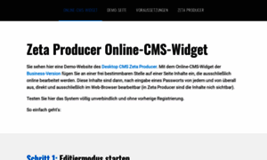 Online-cms-demo.zeta-producer.com thumbnail