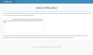 Online-html-editor.reviewzap.com thumbnail