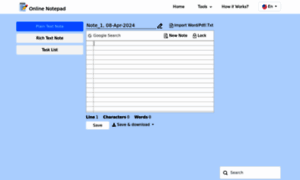 Online-notepad.net thumbnail
