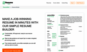 Online-resume-builder.com thumbnail