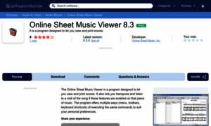 Online-sheet-music-viewer.software.informer.com thumbnail