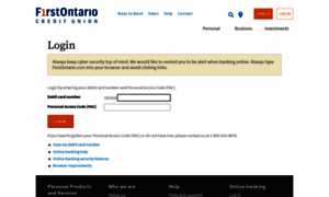 Online.firstontario.com thumbnail