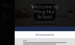 Online.minghuischool.us thumbnail