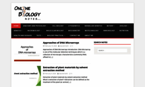 Onlinebiologynotes.com thumbnail
