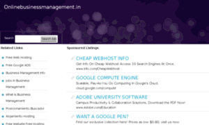 Onlinebusinessmanagement.in thumbnail