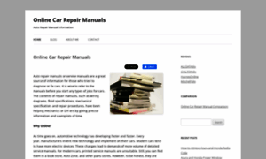 Onlinecarrepairmanuals.com thumbnail