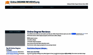 Onlinedegreereviews.org thumbnail