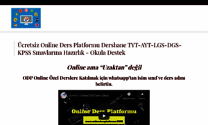 Onlinedersplatformu.com thumbnail