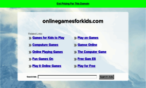 Onlinegamesforkids.com thumbnail