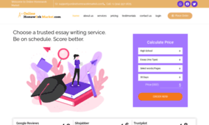 Onlinehomeworkmarket.com thumbnail