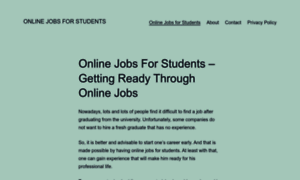 Onlinejobsforstudents.in thumbnail