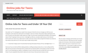 Onlinejobsforteens.org thumbnail