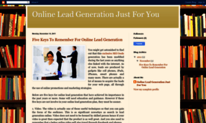 Onlineleadgenerationjustforyou.blogspot.in thumbnail