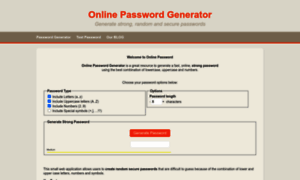 Onlinepasswordgenerator.net thumbnail