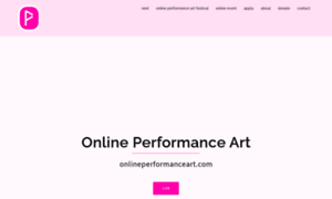 Onlineperformanceart.com thumbnail