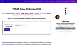 Onlinepescobill.pk thumbnail