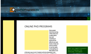 Onlinephdprograms.biz thumbnail