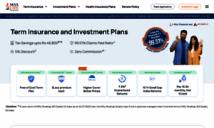 Onlineplans.maxlifeinsurance.com thumbnail