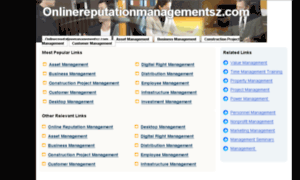 Onlinereputationmanagementsz.com thumbnail
