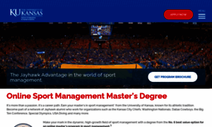 Onlinesportmanagement.ku.edu thumbnail