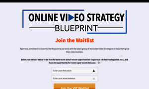 Onlinevideostrategyblueprint.com thumbnail