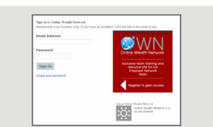 Onlinewealthnetwork.ning.com thumbnail