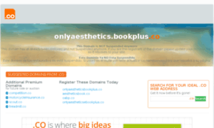 Onlyaesthetics.bookplus.co thumbnail