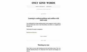 Onlykindwords.wordpress.com thumbnail