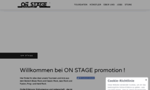 Onstage-promotion.de thumbnail