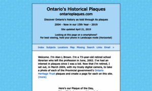 Ontarioplaques.com thumbnail