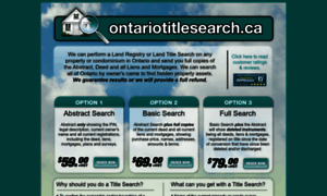Ontariotitlesearch.ca thumbnail